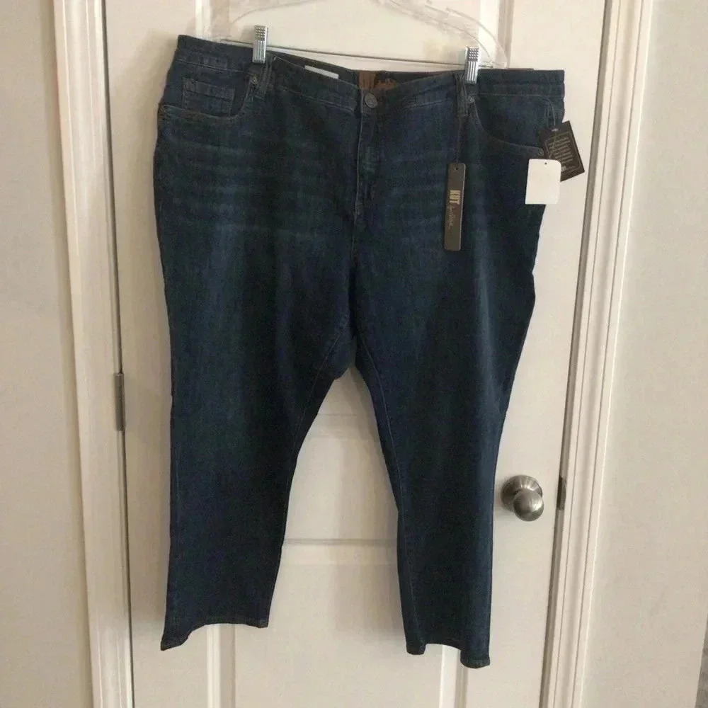 Kut from the Kloth Women’s Jeans Sz 22 W‎ Bardot Crop Skinny Boyfriend